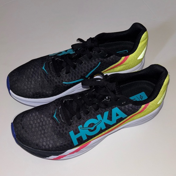Hoka Shoes - Hoka One One Rocket X Black/Yellow Unisex Running Shoes- New! Women’s 9, Men’s 8